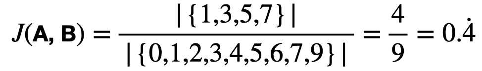  jaccard similarity numerical