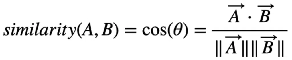 cosine similarity definition