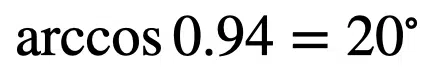 angle between two vectors