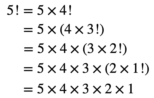 factorial of the number 5 